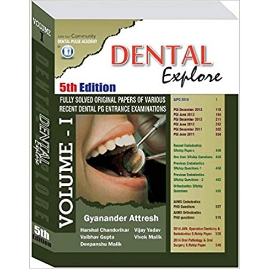 Dental Explore 5th Edition Vol 1 by Dr Gyanander Attresh