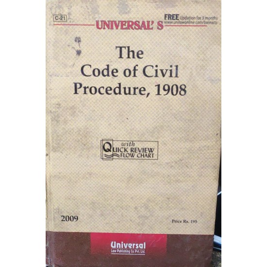 The Code of Civil Procedure 1908 Edition 2009 by Universals