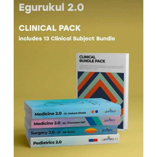 Egurukul 2.0 Clinical Pack includes 13 Clinical Subjects Bundle by DBMCI