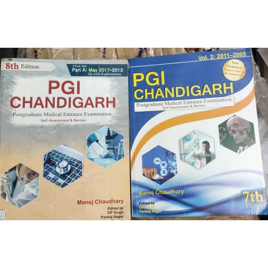 PGI CHANDIGARH POSTGRADUATE MEDICAL ENTRANCE EXAMINATION SELF ASSESSMENT AND REVIEW 2 VOL SET by Manoj Chaudhary 