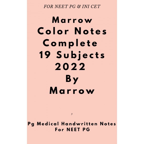 Marrow Colored Complete 19 Subjects Edition 6 Original Notes 