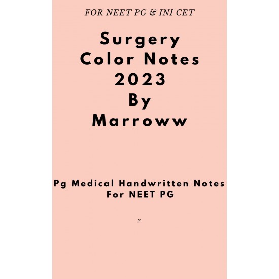 Surgery Colored 2023 Notes by Marroww