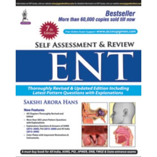 Self Assessment & Review Ent 7th Edition by Sakshi Arora Hans 