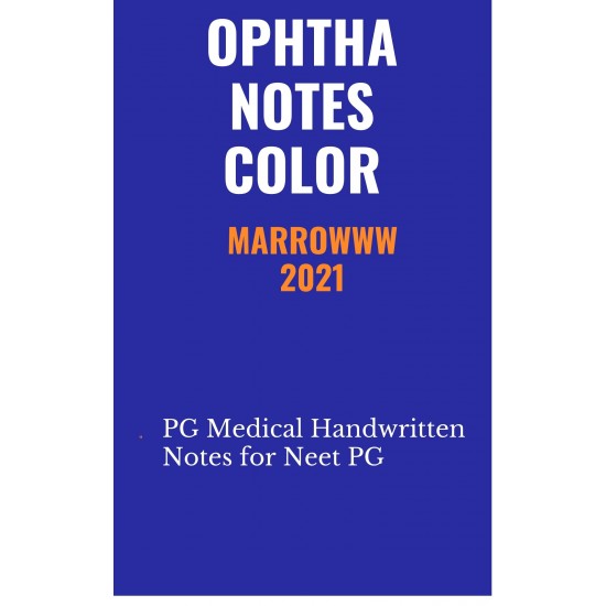 Ophthalmology Colored Handwritten Notes 2021 by Marrow