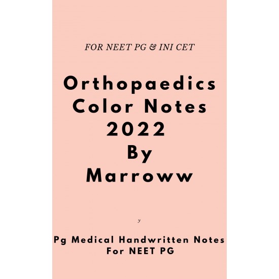 Orthopaedics Colored Notes 2022 by Marroww 