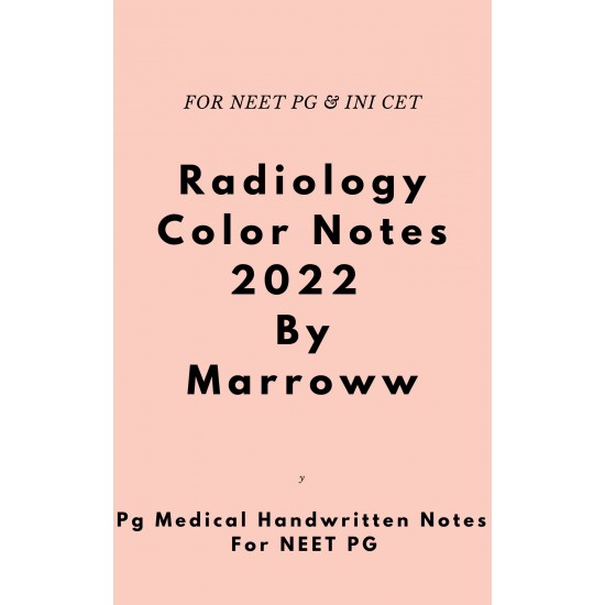 Radiology Colored Notes 2022 by Marroww