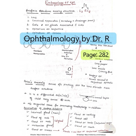 Opthalmology Classroom Handwritten Notes 2019 by Marroww