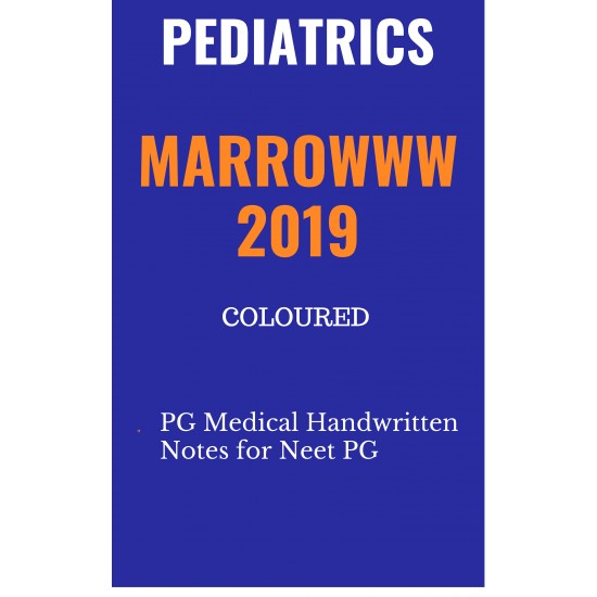 Pediatrics Colored Handwritten Notes 2019 by marrow