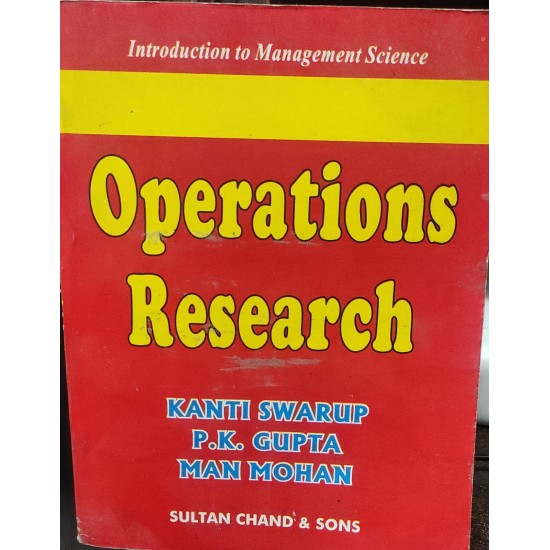 Operations Research by Kanti Swarup