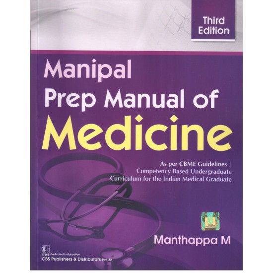 Manipal Prep Manual of Medicine 3rd Edition by Manthappa M