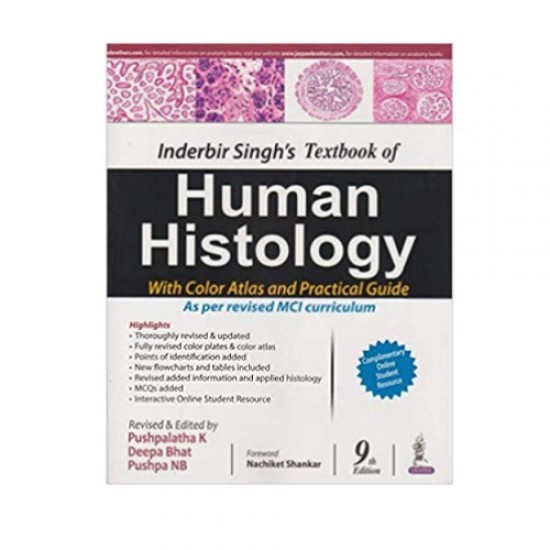 Textbook Of Human Histology by Inderbir Singh’s 9th Edition