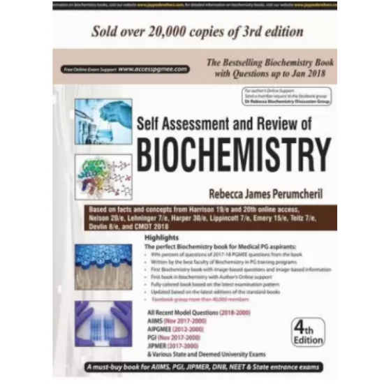 Self Assessment and Review of Biochemistry 4th Edition by Perumcheril Rebecca James