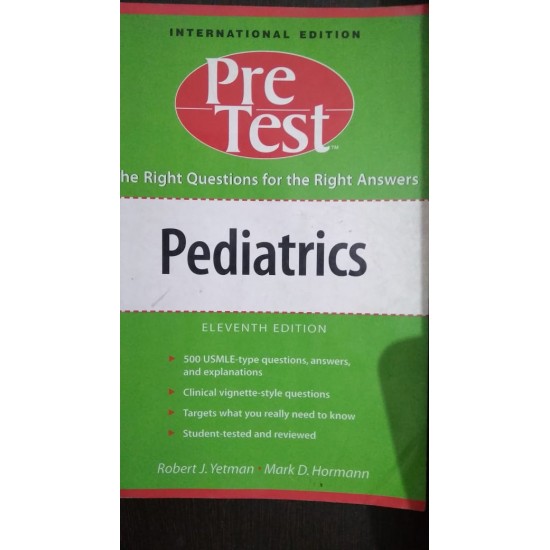 Pre Test Pediatrics by Robert J Yetman