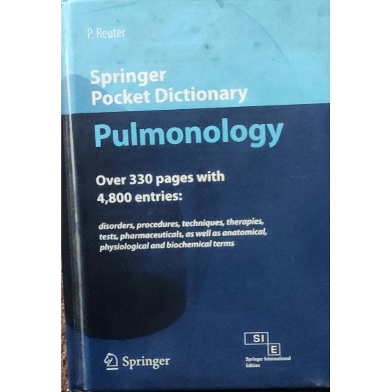 Springer Pocket Dictionary Pulmonology by Springer 