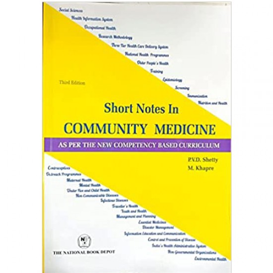 Short Notes In Community Medicine 3rd Edition PVD Shetty 