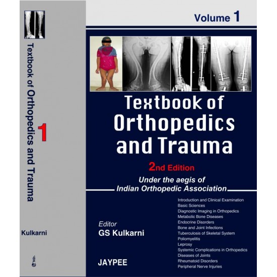 Textbook of Orthopaedics and Trauma Hardcover by Kulkarni set of 4 books